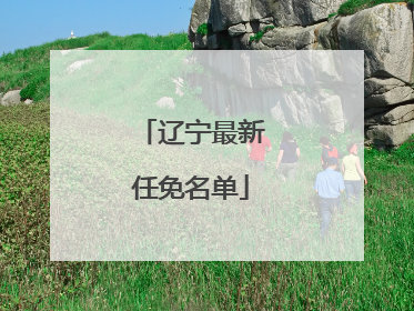 辽宁最新任免名单