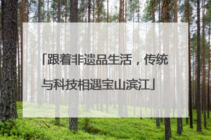 跟着非遗品生活，传统与科技相遇宝山滨江