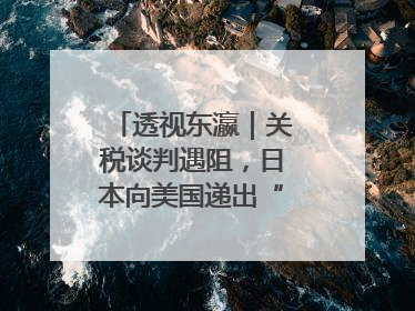 透视东瀛｜关税谈判遇阻，日本向美国递出“投名状”