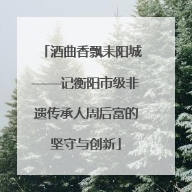 酒曲香飘耒阳城——记衡阳市级非遗传承人周后富的坚守与创新