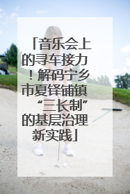 音乐会上的寻车接力！解码宁乡市夏铎铺镇“三长制”的基层治理新实践