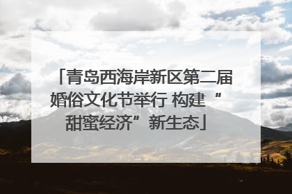 青岛西海岸新区第二届婚俗文化节举行 构建“甜蜜经济”新生态