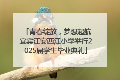 青春绽放，梦想起航 宜宾江安西江小学举行2025届学生毕业典礼