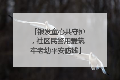 银发童心共守护，社区民警用爱筑牢老幼平安防线