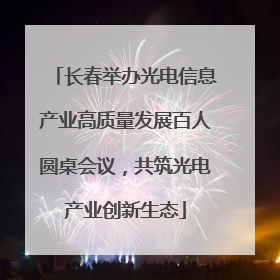 长春举办光电信息产业高质量发展百人圆桌会议，共筑光电产业创新生态