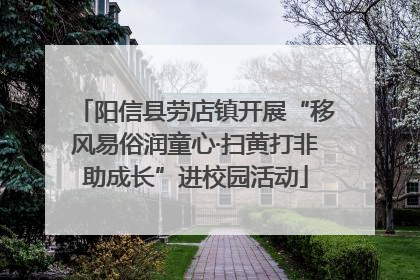 阳信县劳店镇开展“移风易俗润童心·扫黄打非助成长”进校园活动