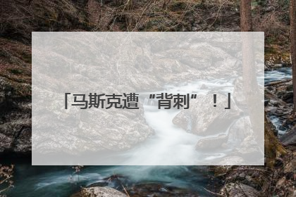 马斯克遭“背刺”！