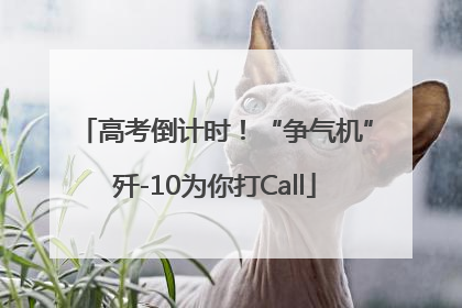 高考倒计时！“争气机”歼-10为你打Call