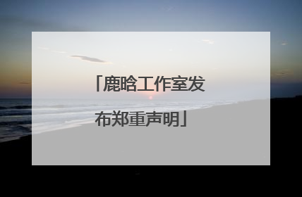 鹿晗工作室发布郑重声明