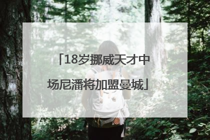 18岁挪威天才中场尼潘将加盟曼城