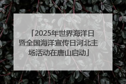 2025年世界海洋日暨全国海洋宣传日河北主场活动在唐山启动