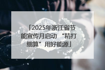 2025年浙江省节能宣传月启动 “精打细算”用好能源