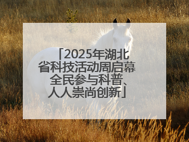 2025年湖北省科技活动周启幕 全民参与科普、人人崇尚创新