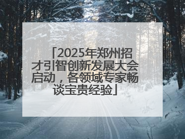 2025年郑州招才引智创新发展大会启动，各领域专家畅谈宝贵经验