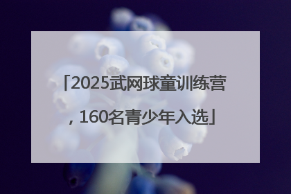 2025武网球童训练营，160名青少年入选