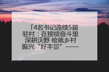 4名书记连续5届驻村：在接续奋斗里深耕沃野 绘就乡村振兴“好丰景”——浦发银行南京分行助力脱贫攻坚、帮促乡村振兴记事（二）