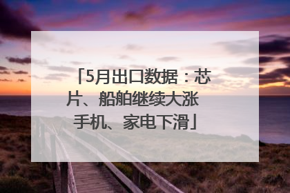 5月出口数据：芯片、船舶继续大涨 手机、家电下滑